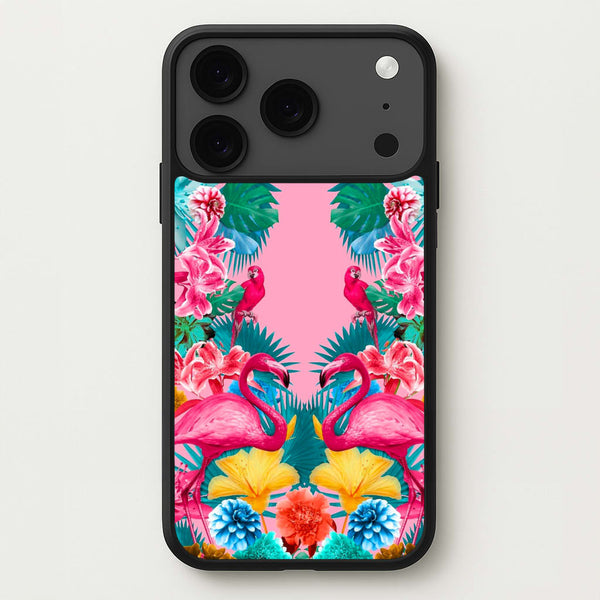 Flamingo and Tropical garden Phone Case for iPhone 17 Pro