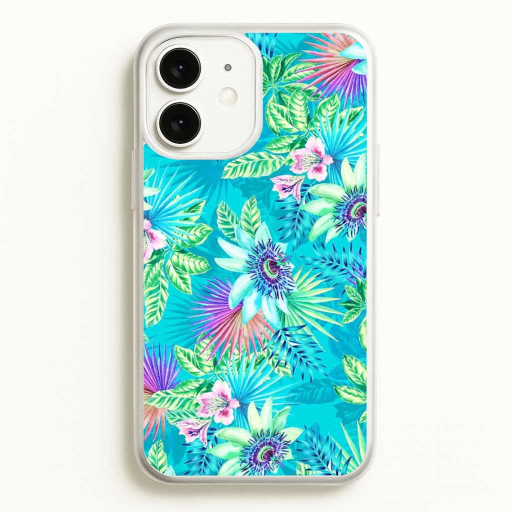 Blue Floral Pattern - Floral Phone Case for iPhone 11