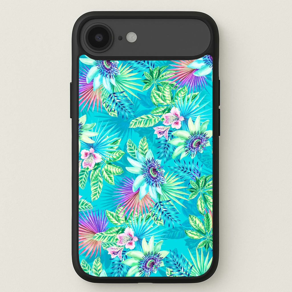Blue Floral Pattern Phone Case for iPhone 17 Air