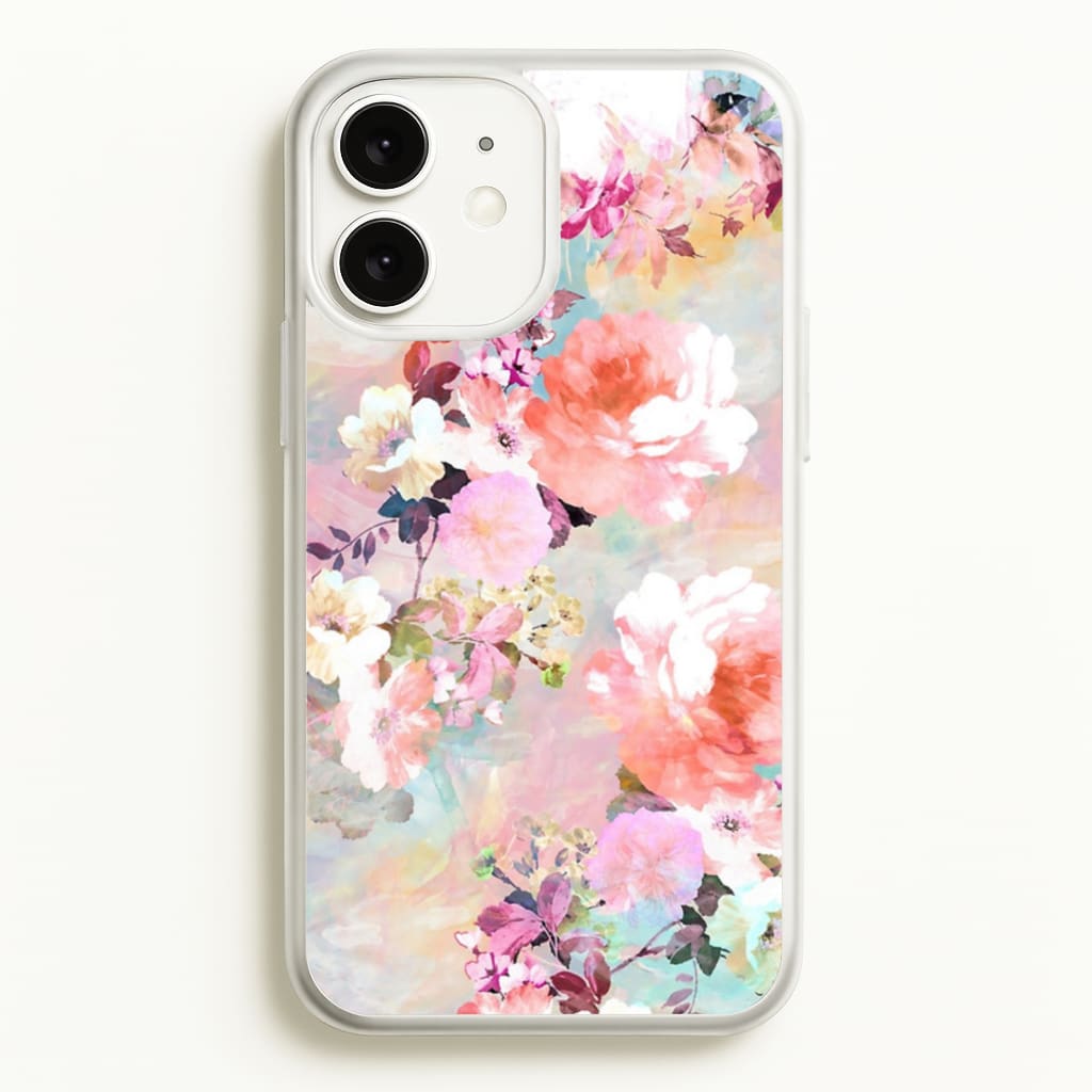 Pastel Pink Floral Pattern - Floral Phone Case for iPhone 11