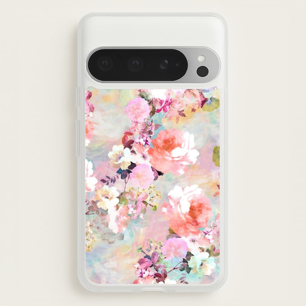 Pastel Pink Floral Pattern - Floral Phone Case for Google Pixel 9 Pro XL