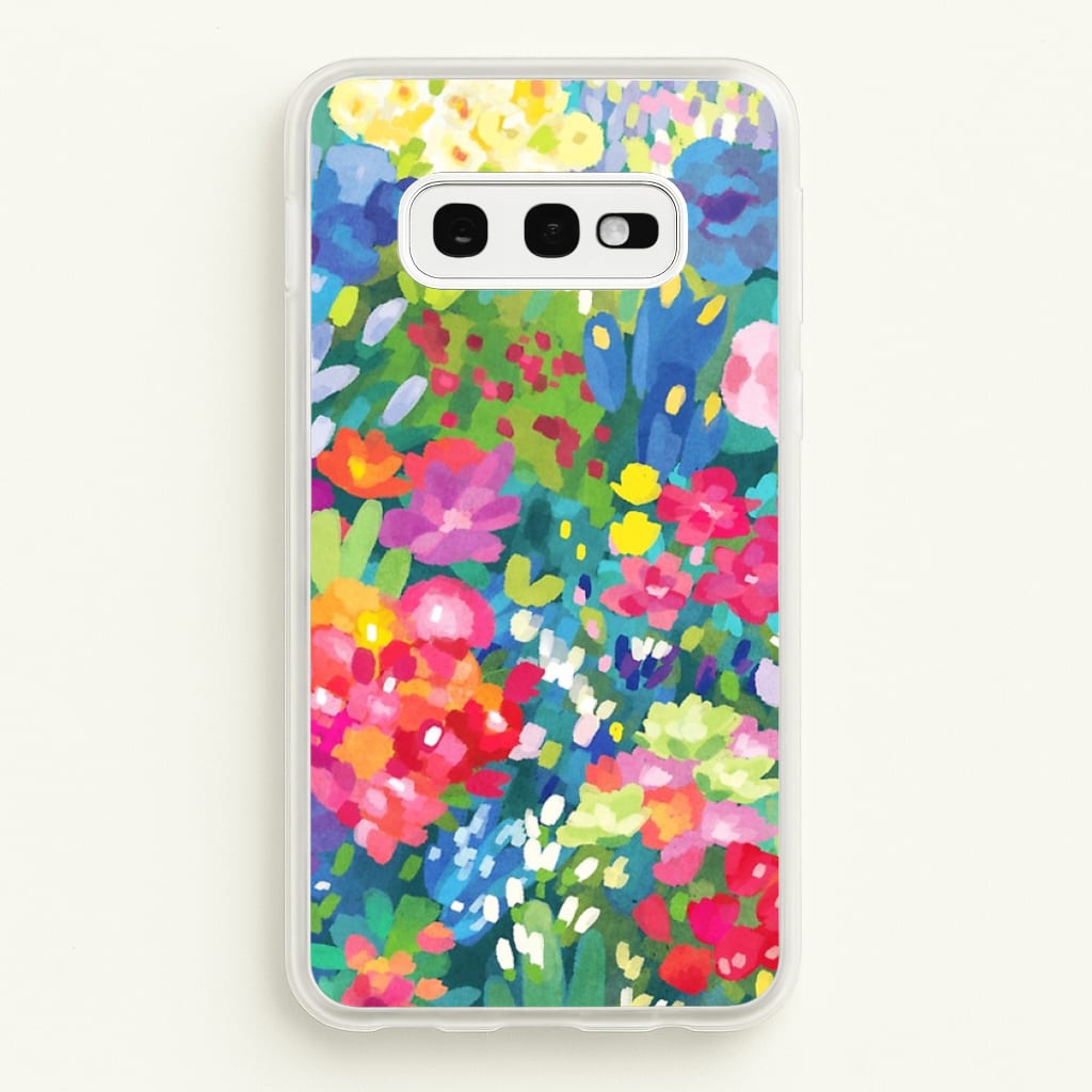 Colourful Floral Pattern - Floral Phone Case for Galaxy S10e