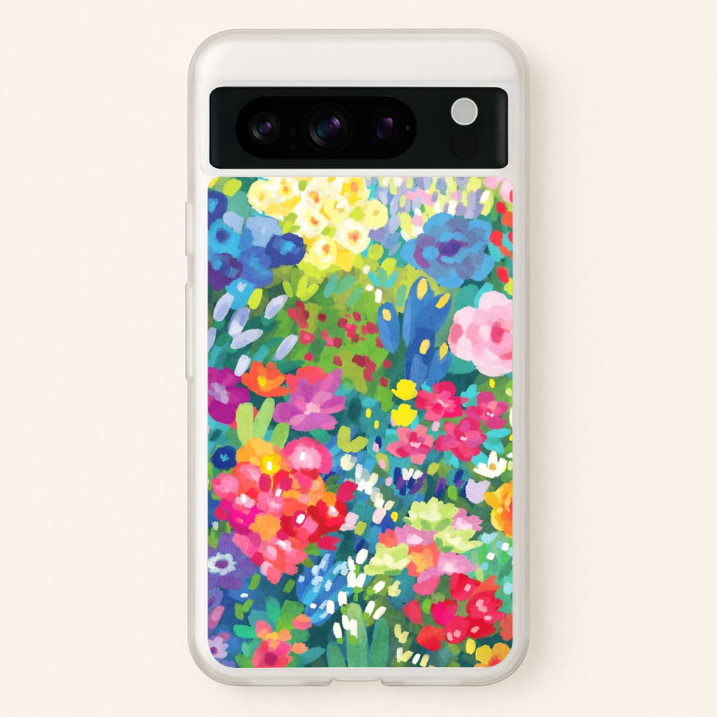 Colourful Floral Pattern - Floral Phone Case for Google Pixel 8 Pro