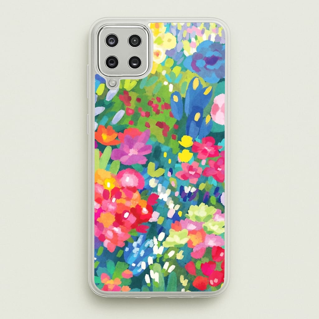 Colourful Floral Pattern - Floral Phone Case for Galaxy A12