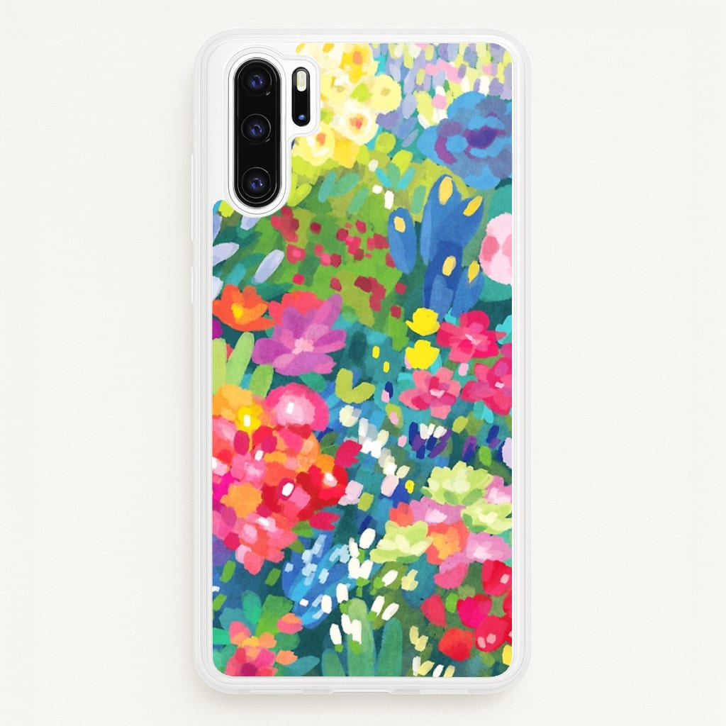 Colourful Floral Pattern - Floral Phone Case for Huawei P30 Pro