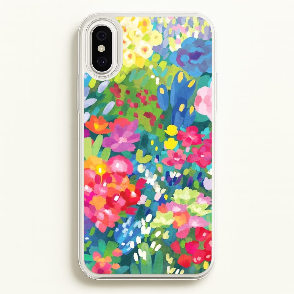 Colourful Floral Pattern - Floral Phone Case for iPhone XS Max