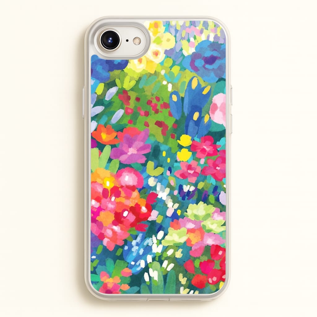Colourful Floral Pattern - Floral Phone Case for iPhone 6 / 7 / 8 / SE