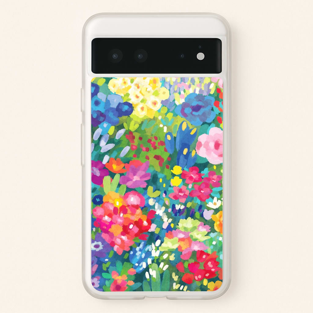 Colourful Floral Pattern - Floral Phone Case for Google Pixel 6