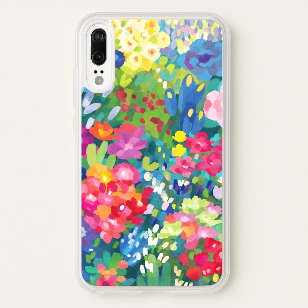 Colourful Floral Pattern - Floral Phone Case for Huawei P20