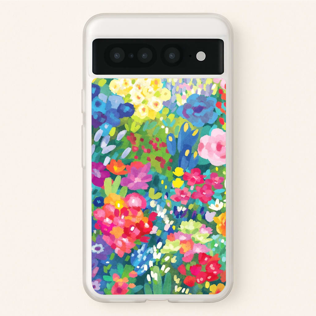 Colourful Floral Pattern - Floral Phone Case for Google Pixel 7 Pro