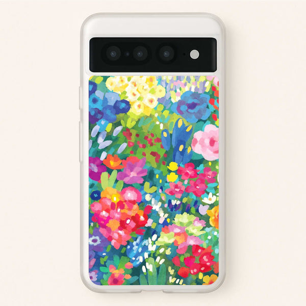Colourful Floral Pattern - Floral Phone Case for Google Pixel 7 Pro