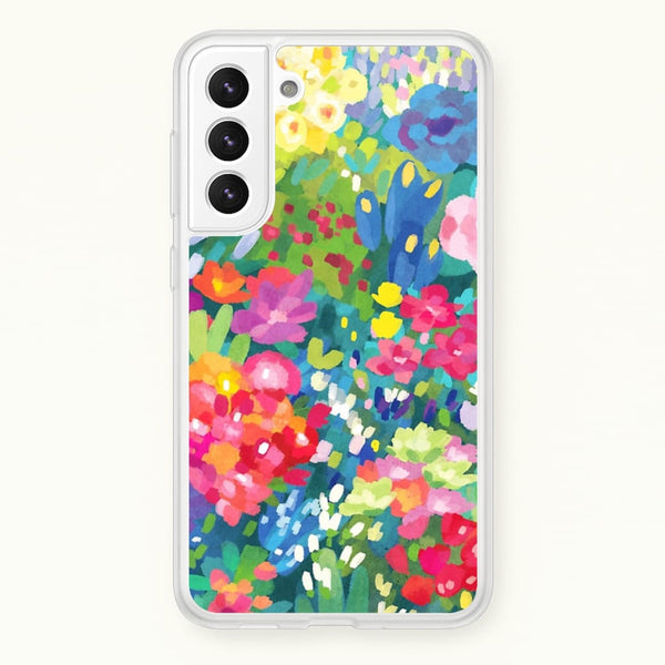 Colourful Floral Pattern - Floral Phone Case for Galaxy S22