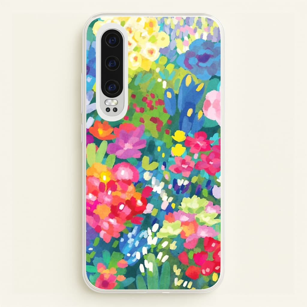 Colourful Floral Pattern - Floral Phone Case for Huawei P30