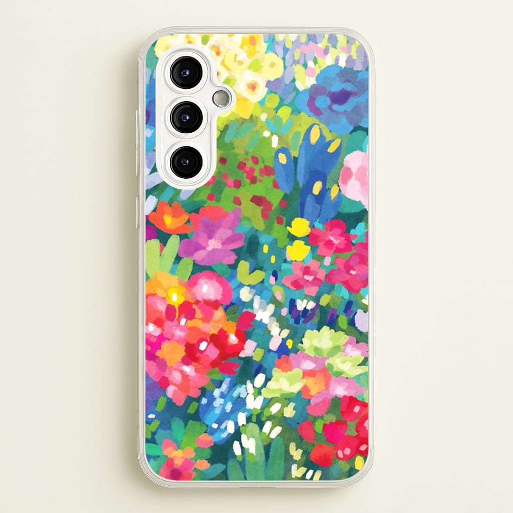 Colourful Floral Pattern - Floral Phone Case for Galaxy A54
