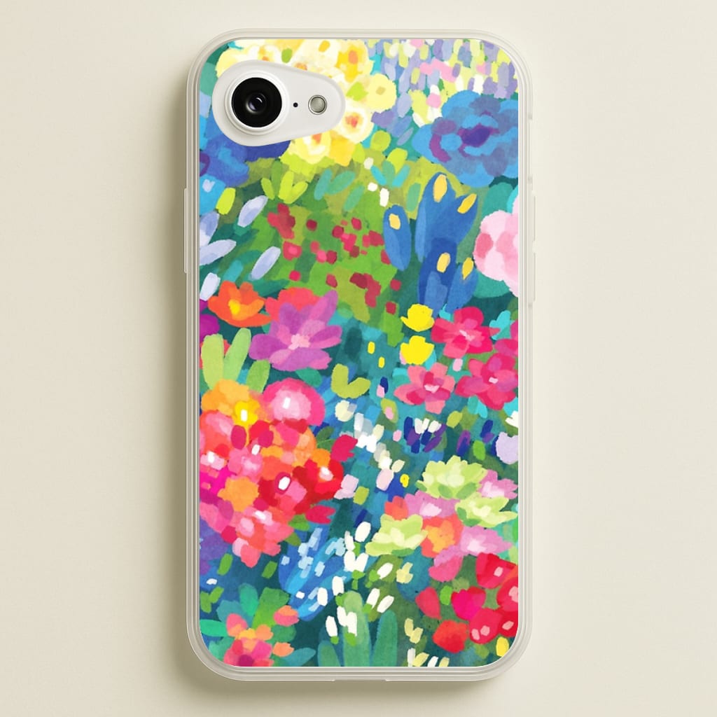 Colourful Floral Pattern - Floral Phone Case for iPhone 16e