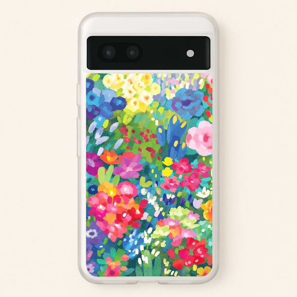 Colourful Floral Pattern - Floral Phone Case for Google Pixel 6a