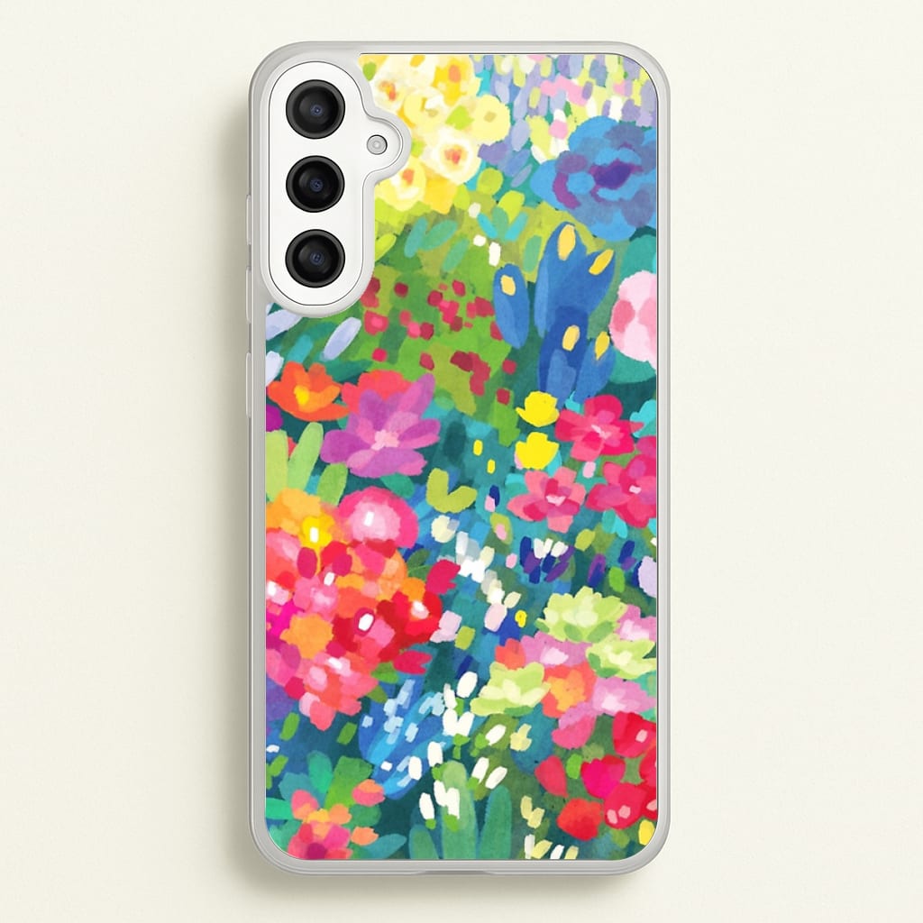 Colourful Floral Pattern - Floral Phone Case for Galaxy A36