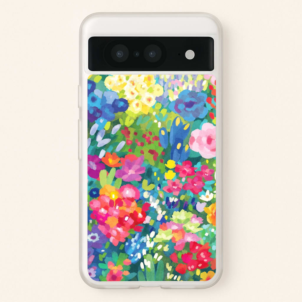 Colourful Floral Pattern - Floral Phone Case for Google Pixel 8