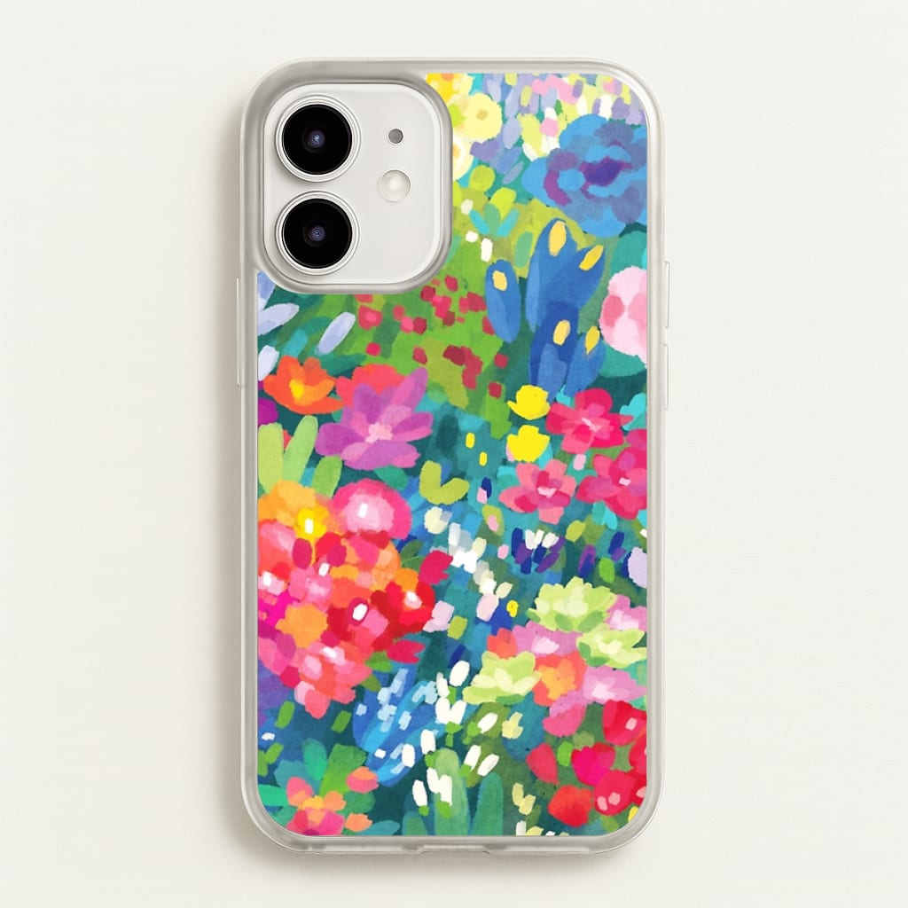 Colourful Floral Pattern - Floral Phone Case for iPhone 12 Mini