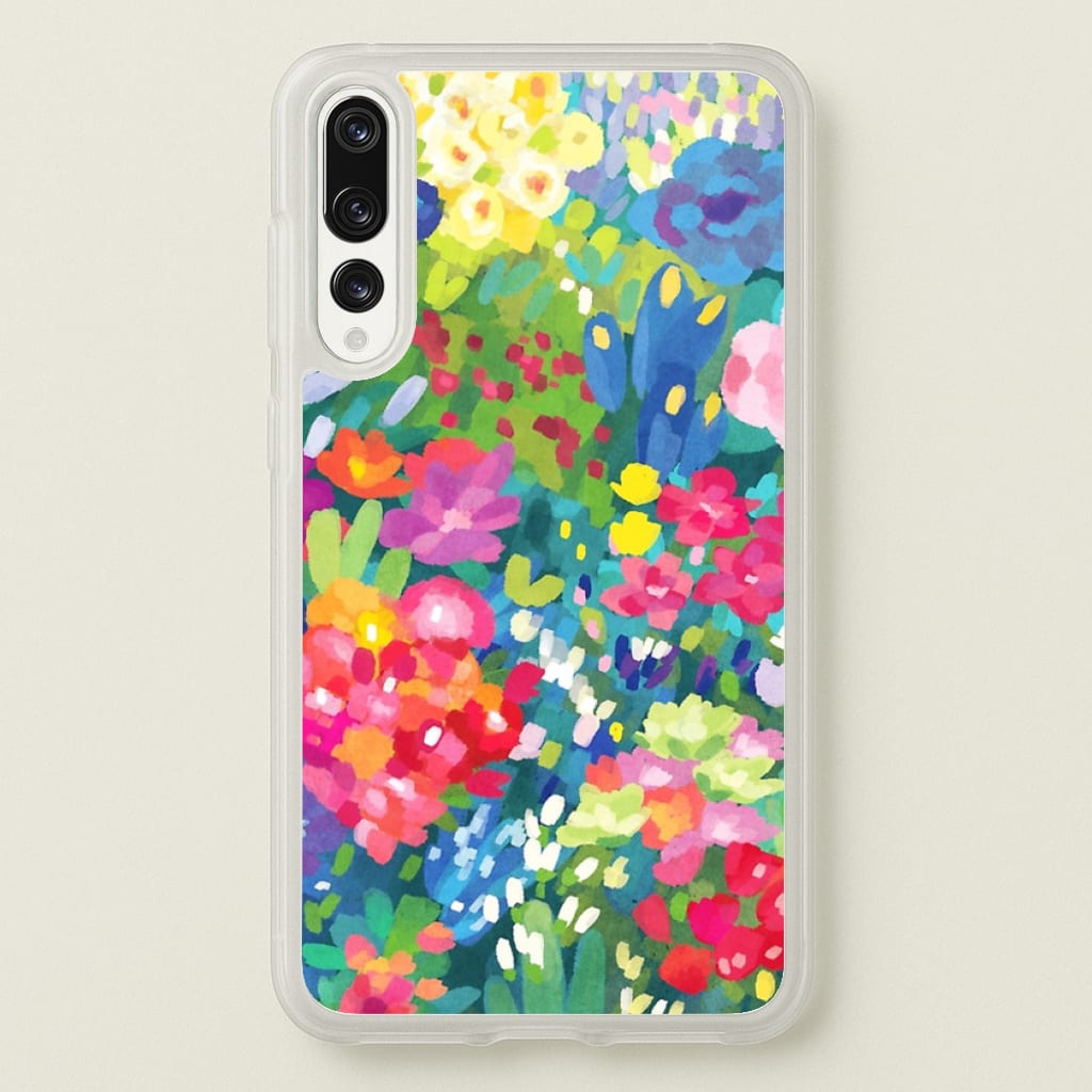Colourful Floral Pattern - Floral Phone Case for Huawei P20 Pro
