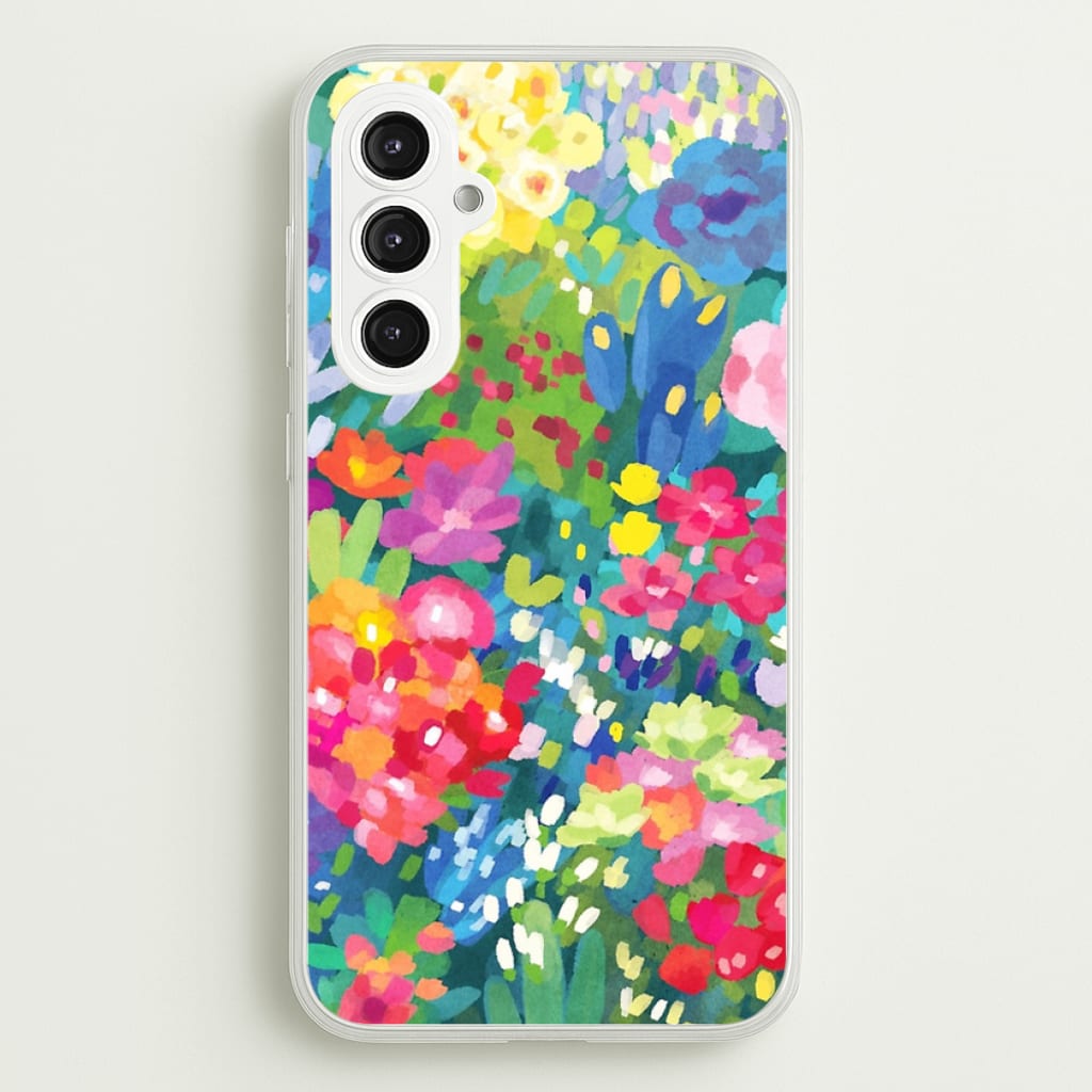 Colourful Floral Pattern - Floral Phone Case for Galaxy S23FE