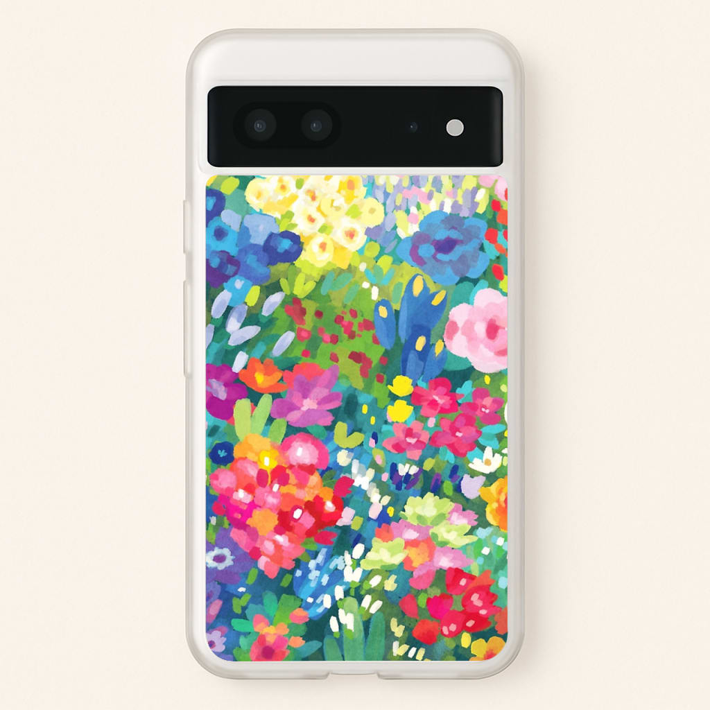 Colourful Floral Pattern - Floral Phone Case for Google Pixel 7