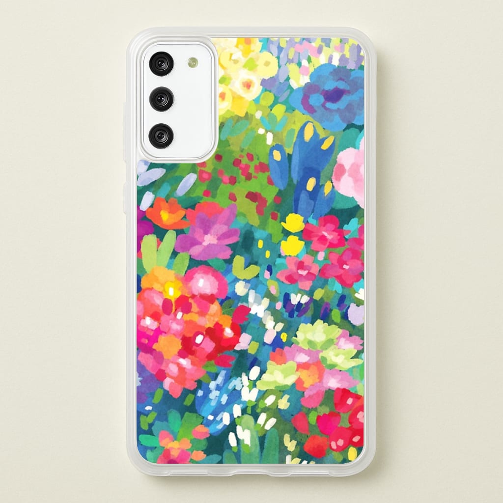 Colourful Floral Pattern - Floral Phone Case for Galaxy S20