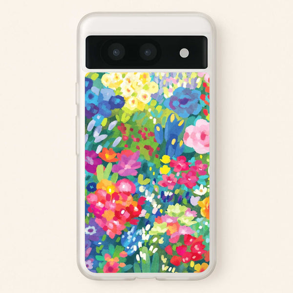 Colourful Floral Pattern - Floral Phone Case for Google Pixel 8a