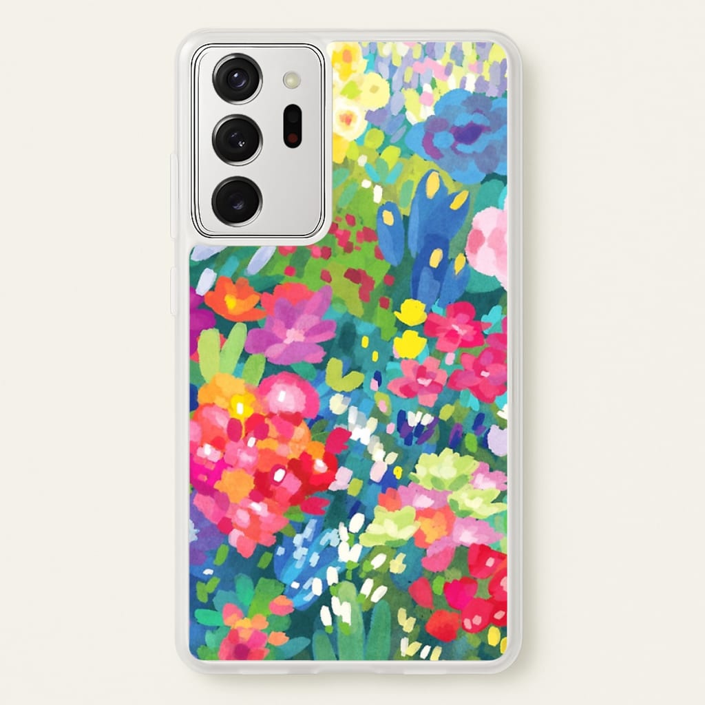 Colourful Floral Pattern - Floral Phone Case for Galaxy Note 20 Ultra