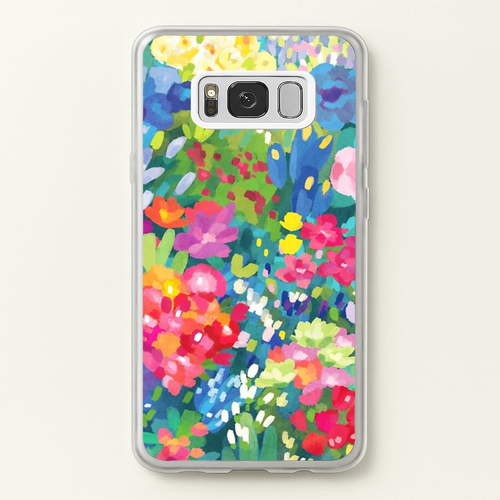 Colourful Floral Pattern - Floral Phone Case for Galaxy S8 Plus
