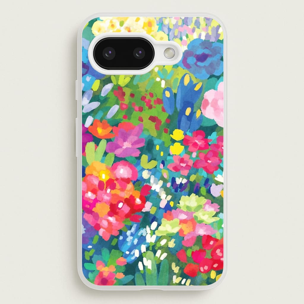 Colourful Floral Pattern - Floral Phone Case for Google Pixel 9a