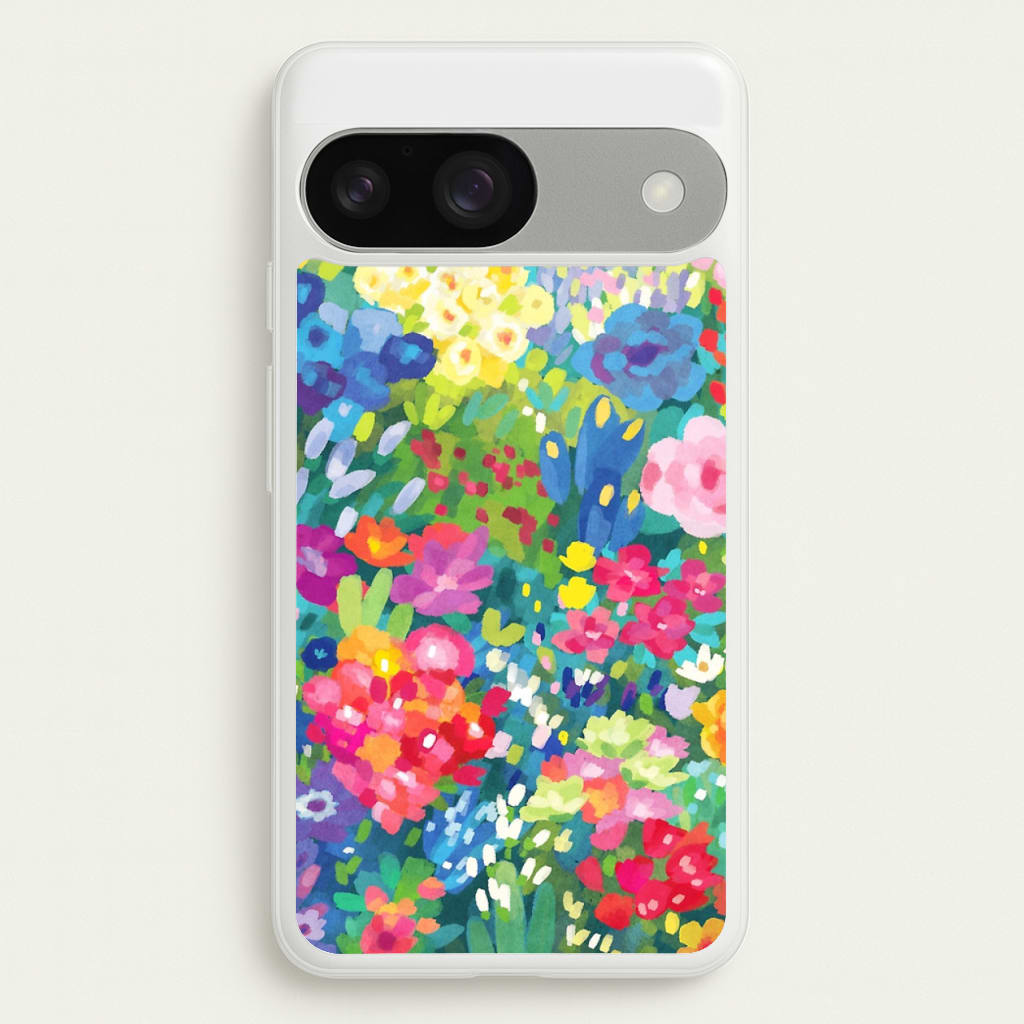 Colourful Floral Pattern - Floral Phone Case for Google Pixel 9 / 9 Pro