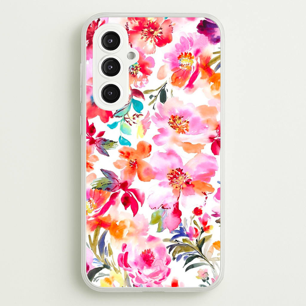 Spring Floral Pattern - Floral Phone Case for Galaxy S23FE