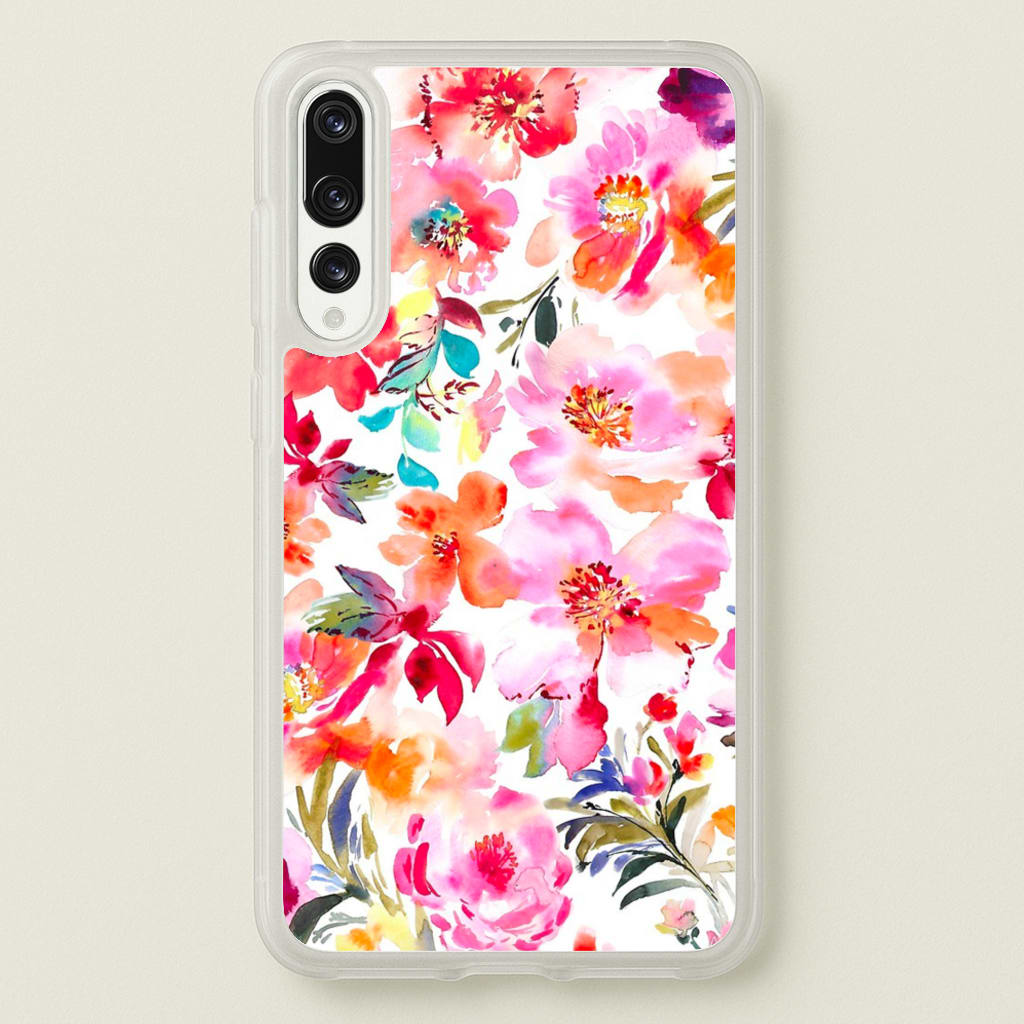 Spring Floral Pattern - Floral Phone Case for Huawei P20 Pro