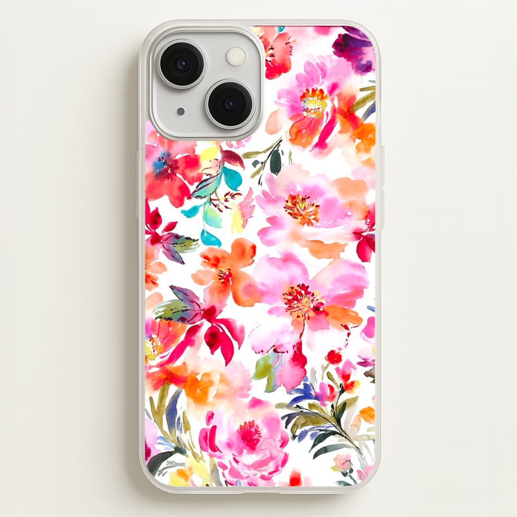 Spring Floral Pattern - Floral Phone Case for iPhone 13