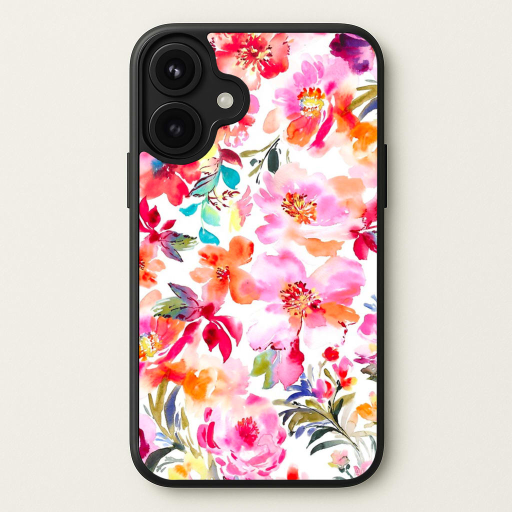 Spring Floral Pattern Phone Case for iPhone 17