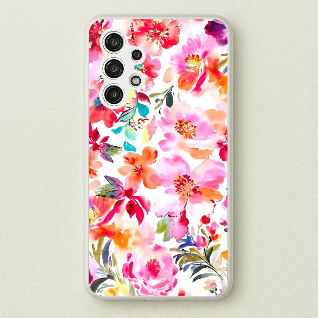 Spring Floral Pattern - Floral Phone Case for Galaxy A13