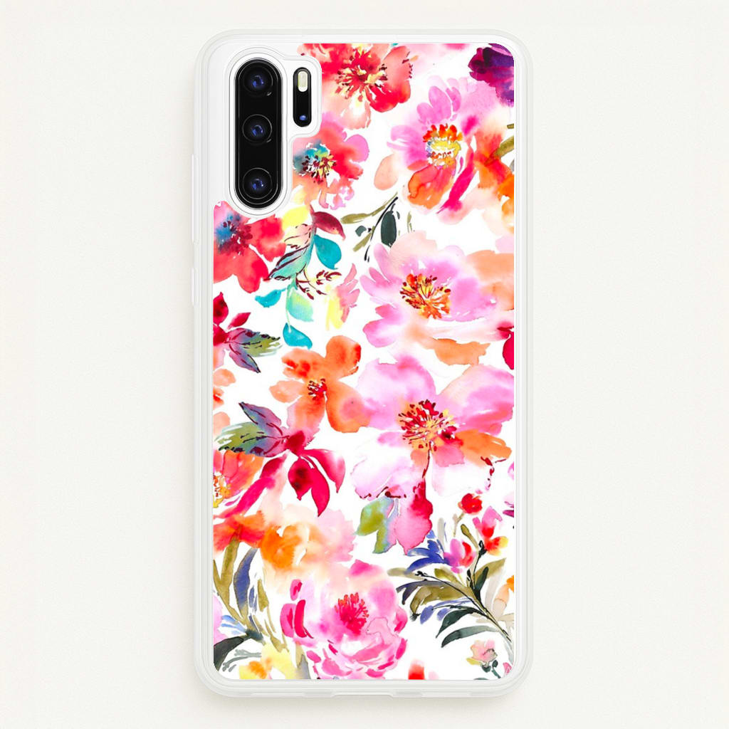 Spring Floral Pattern - Floral Phone Case for Huawei P30 Pro