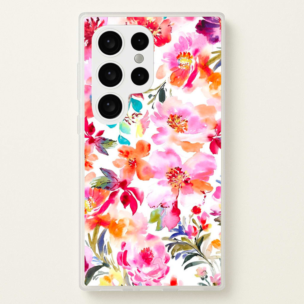 Spring Floral Pattern - Floral Phone Case for Galaxy S24 Ultra