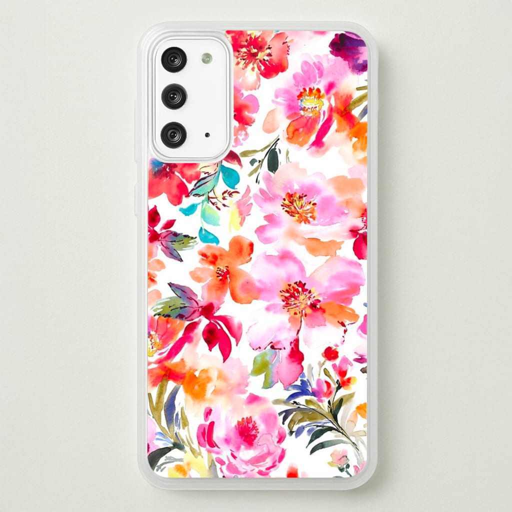 Spring Floral Pattern - Floral Phone Case for Galaxy Note 20