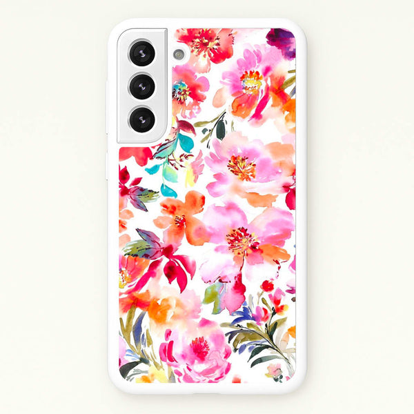 Spring Floral Pattern - Floral Phone Case for Galaxy S22 Plus