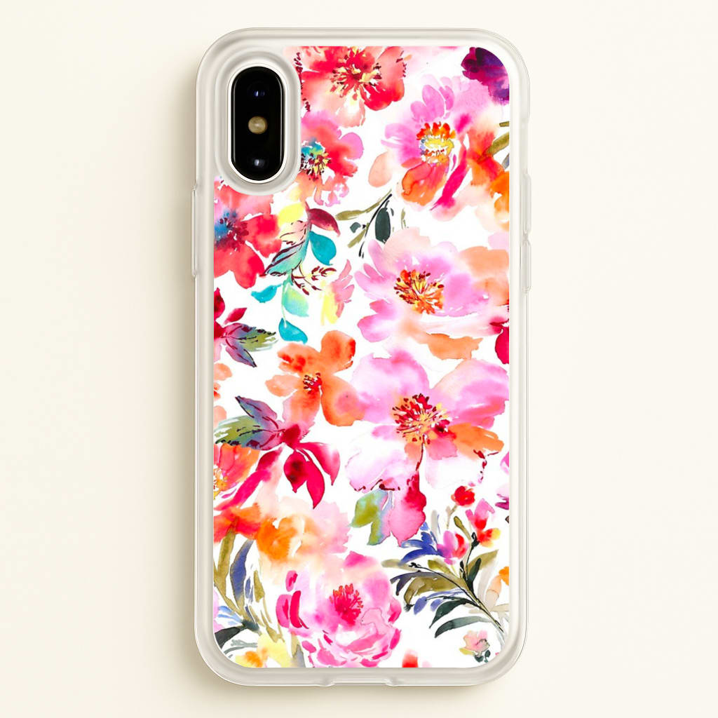 Spring Floral Pattern - Floral Phone Case for iPhone X / XS