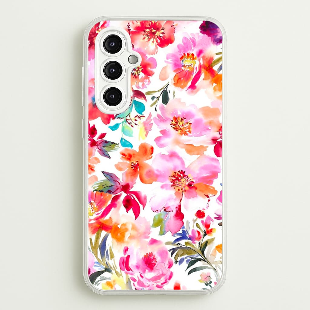 Spring Floral Pattern - Floral Phone Case for Galaxy A14