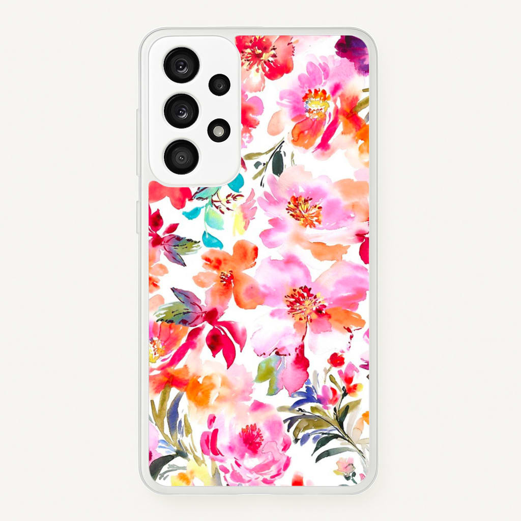 Spring Floral Pattern - Floral Phone Case for Galaxy A53