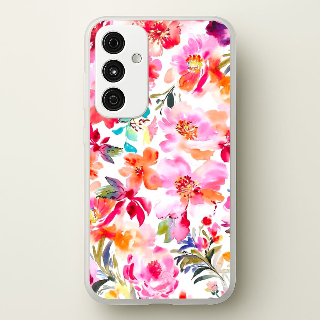 Spring Floral Pattern - Floral Phone Case for Galaxy A55