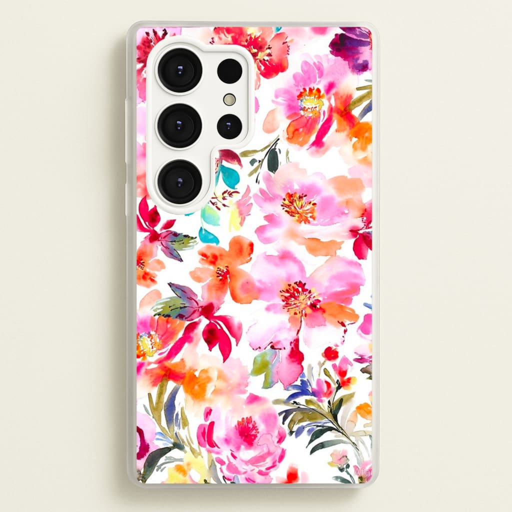 Spring Floral Pattern - Floral Phone Case for Galaxy S25 Ultra