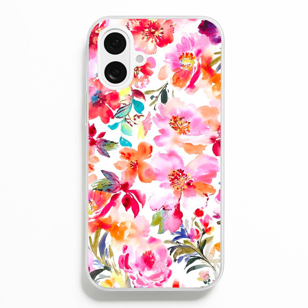 Spring Floral Pattern - Floral Phone Case for iPhone 16 Plus
