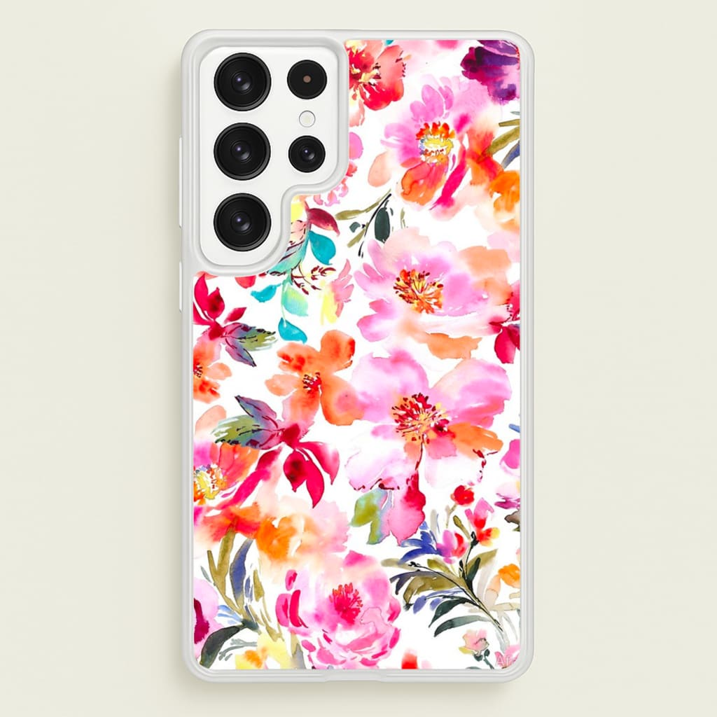 Spring Floral Pattern - Floral Phone Case for Galaxy S22 Ultra