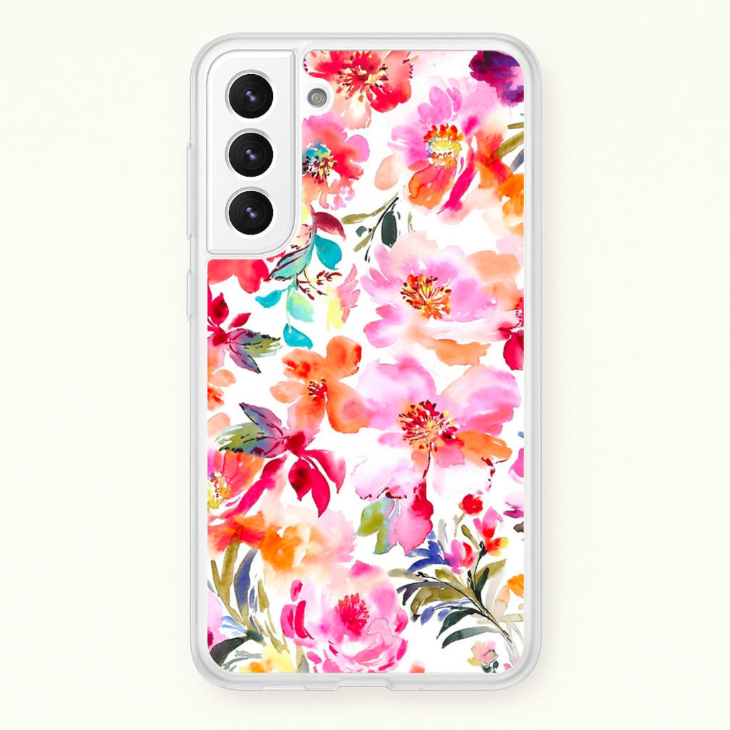 Spring Floral Pattern - Floral Phone Case for Galaxy S21FE