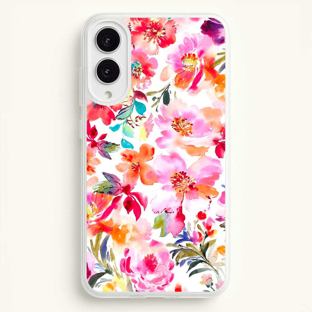 Spring Floral Pattern - Floral Phone Case for Galaxy S25 Edge